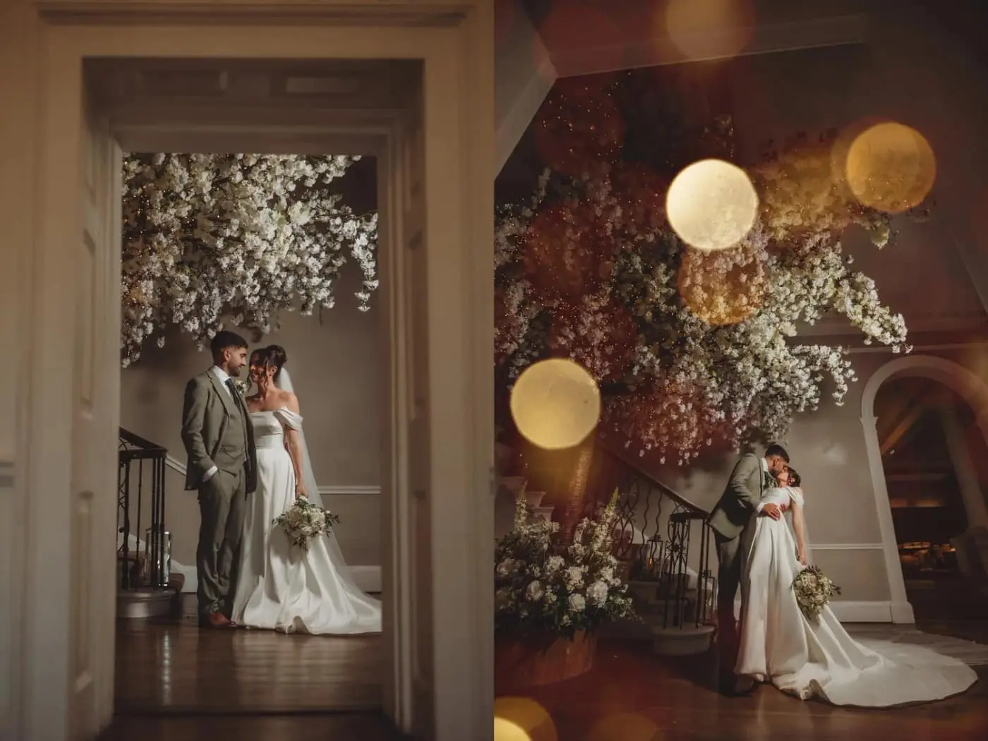 Kate & Josh on their wedding day, photographed by Nick and Nic
