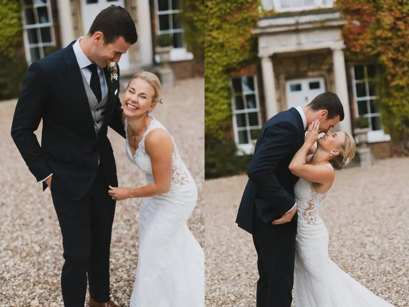 Meg & Danny on their wedding day, photographed by Nick and Nic